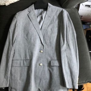 JCrew Ludlow cotton linen grey suit